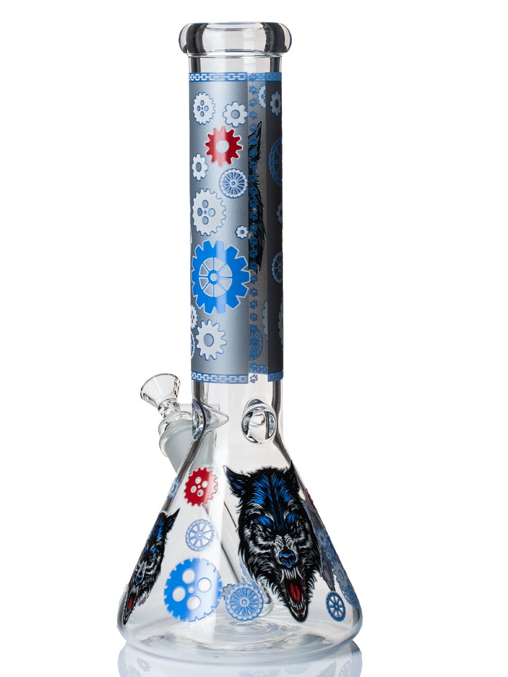 Geared Wolf Bong Fat Buddha Glass