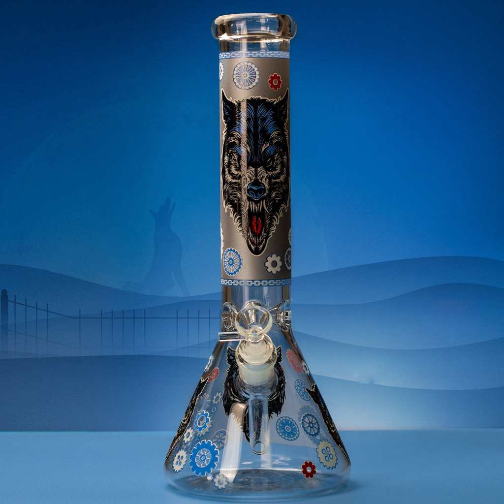Fat Buddha Glass Bong Geared Wolf Bong