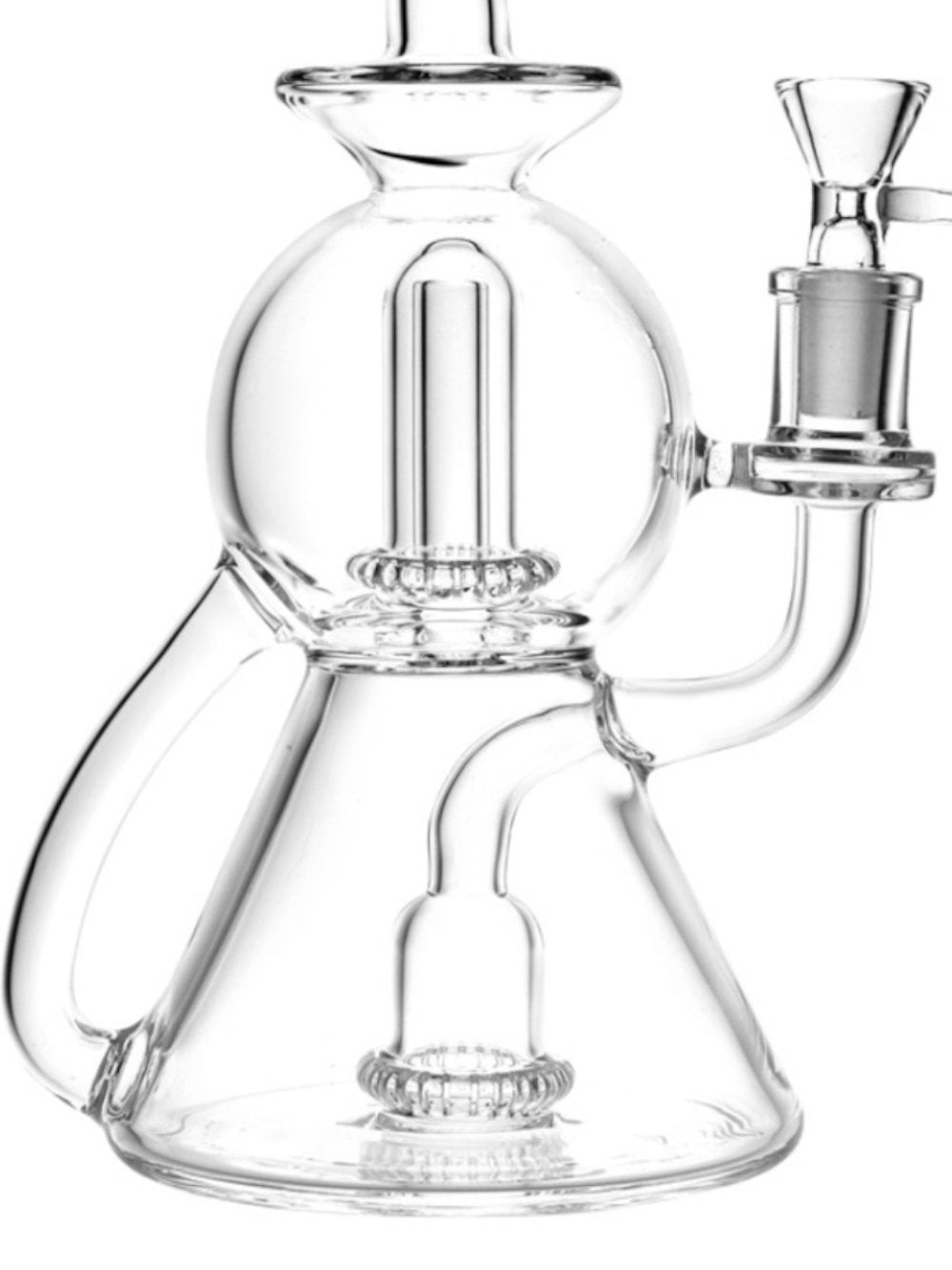 Geometric Recycler Bong Pulsar Fat Buddha Glass