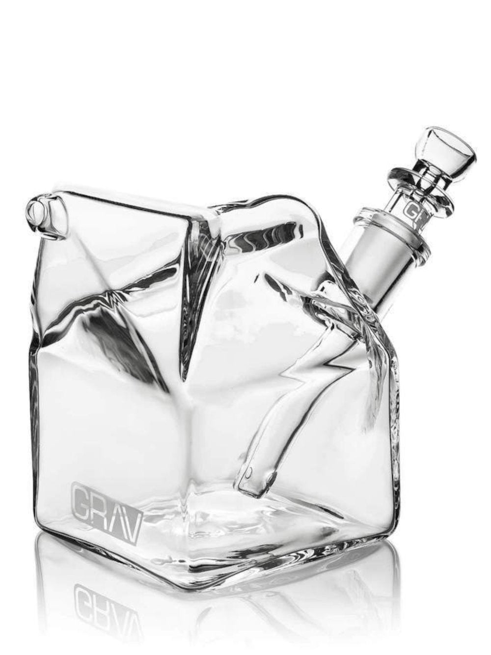Grav Milk Carton Fat Buddha Glass