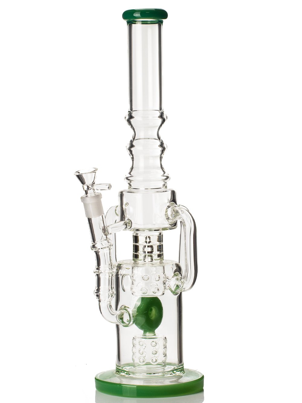 Green 16" Donut & Barrel Bong