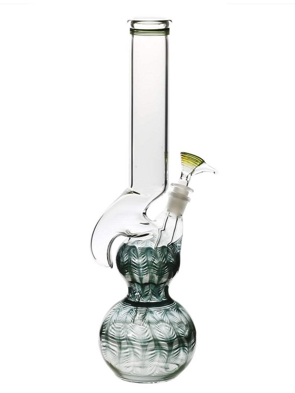 Double Bubble Hook Bong - Fat Buddha Glass
