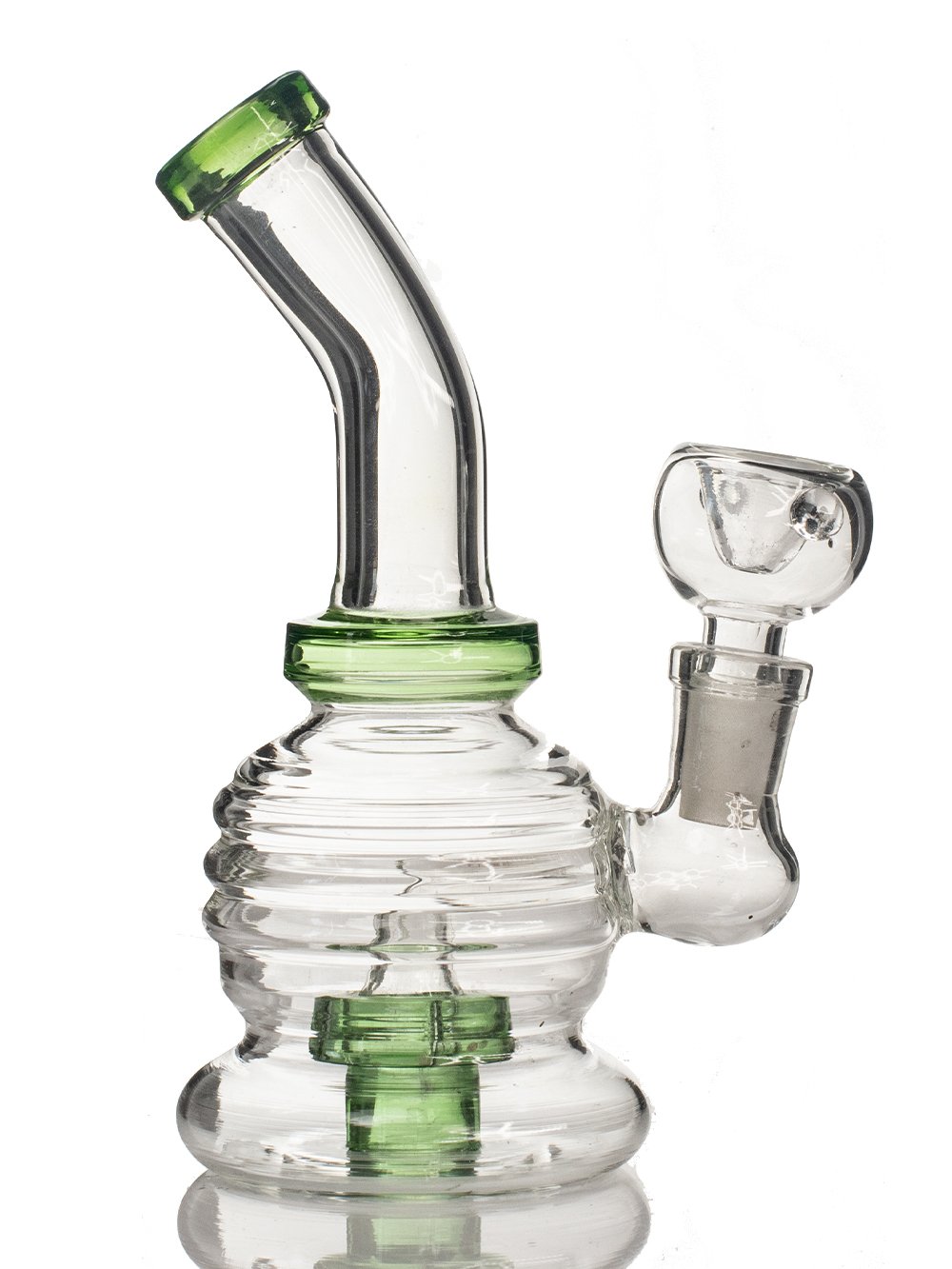 Green 6" Mini Barrel Bong