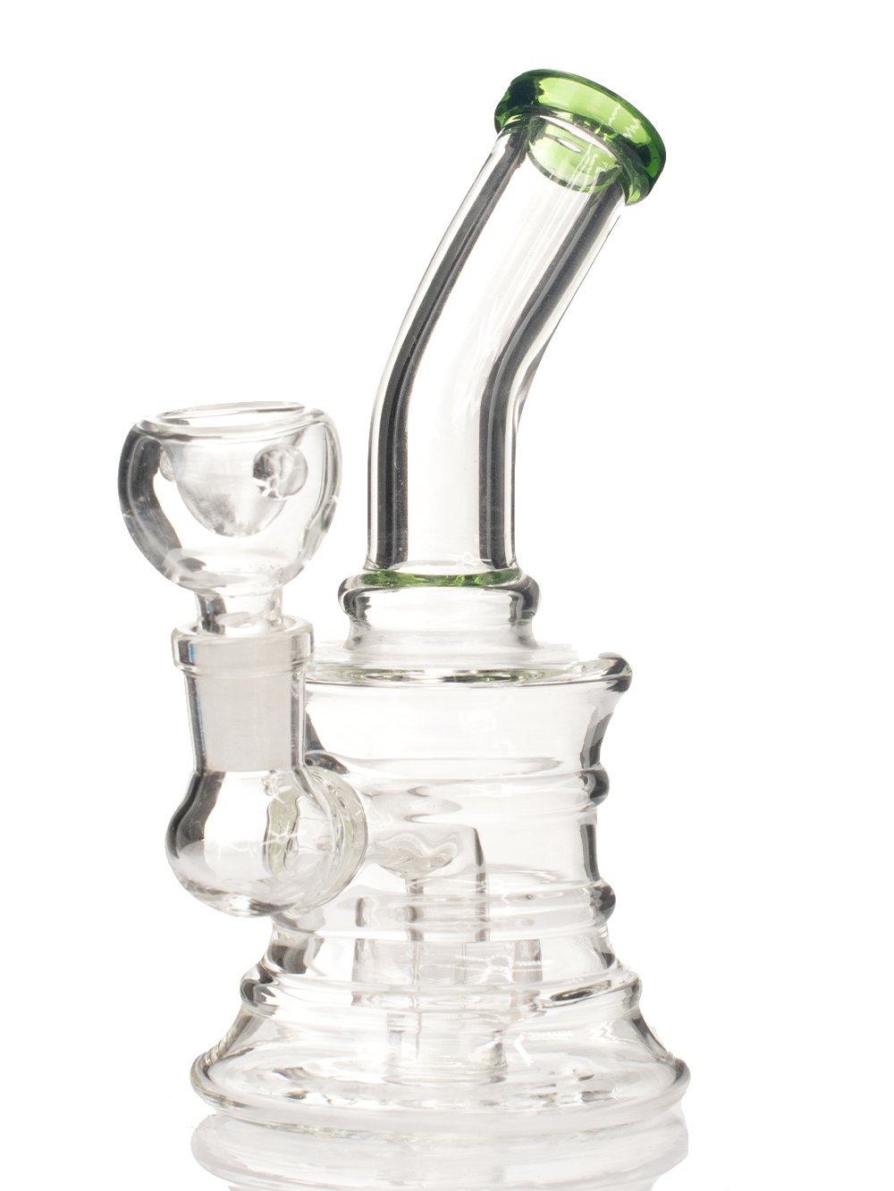Green Sure Grip Mini Bong Fat Buddha Glass