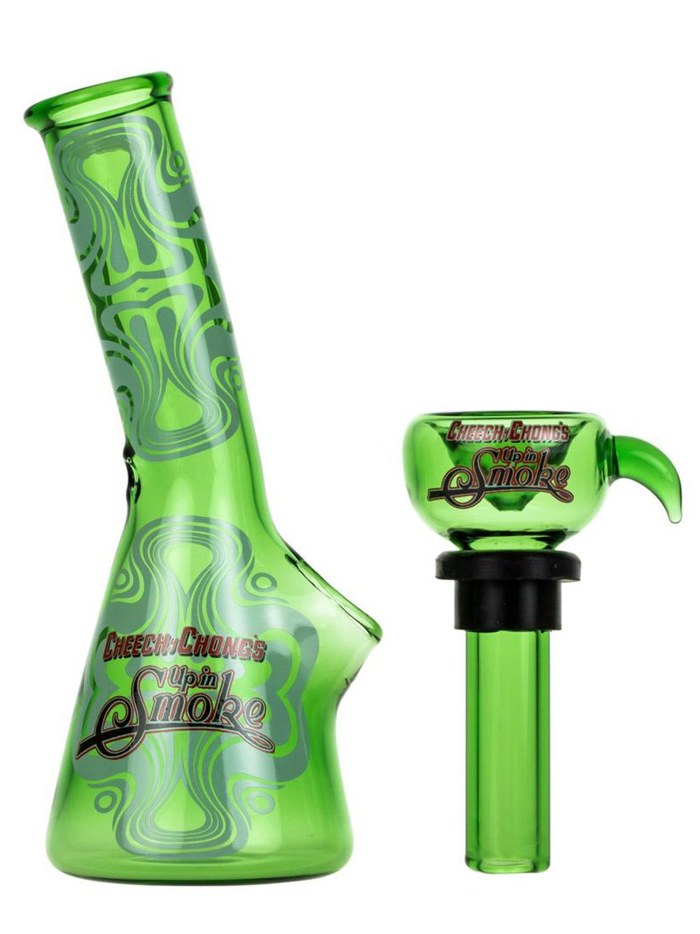 Amber Cheech Chong Mini Bong Fat Buddha Glass