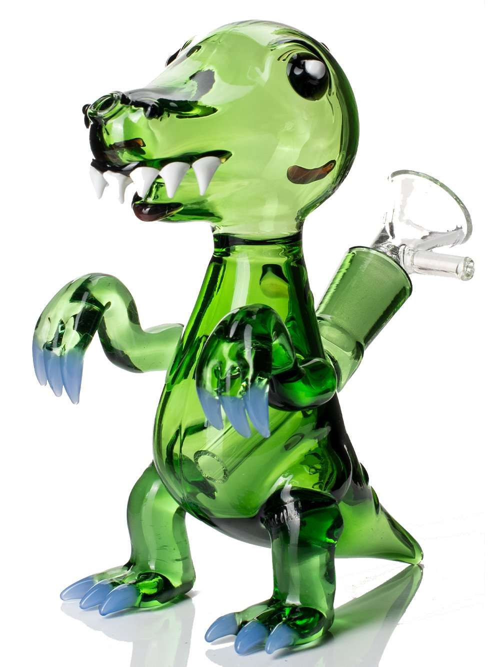 Fat Buddha Glass Bong Green Dinosaur Bong