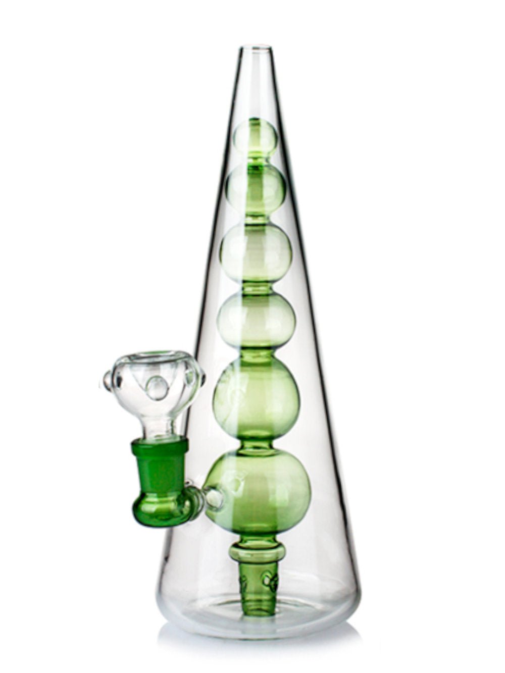 Fat Buddha Glass Bong Green Glass Bubbles Bong