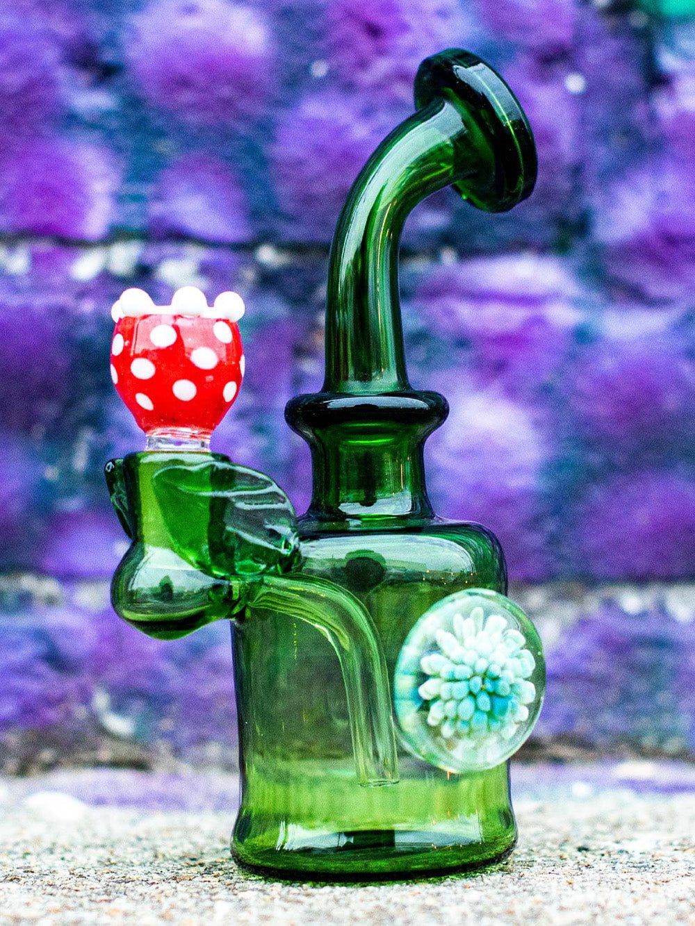 Fat Buddha Glass Bong Green Planter Bong