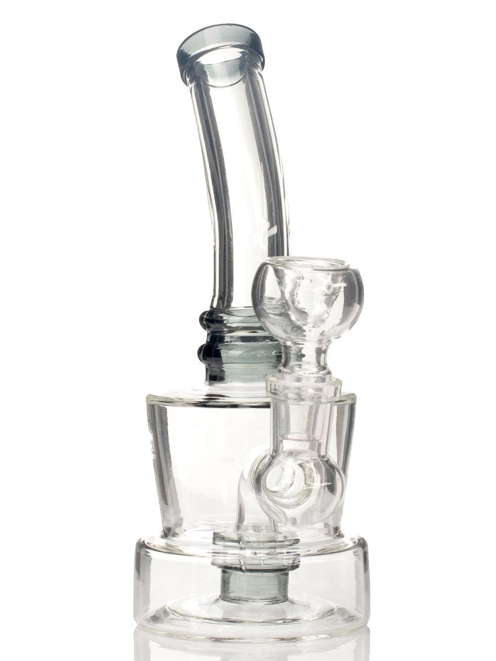 Fat Buddha Glass Bong Grey 6" Mini Maria Bong