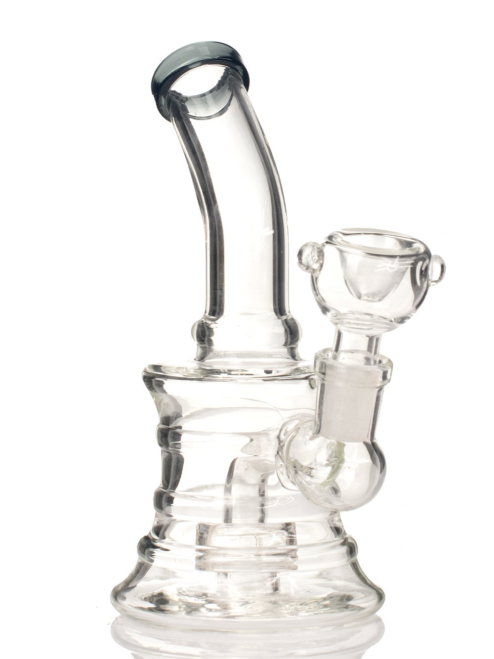 Grey Sure Grip Mini Bong Fat Buddha Glass