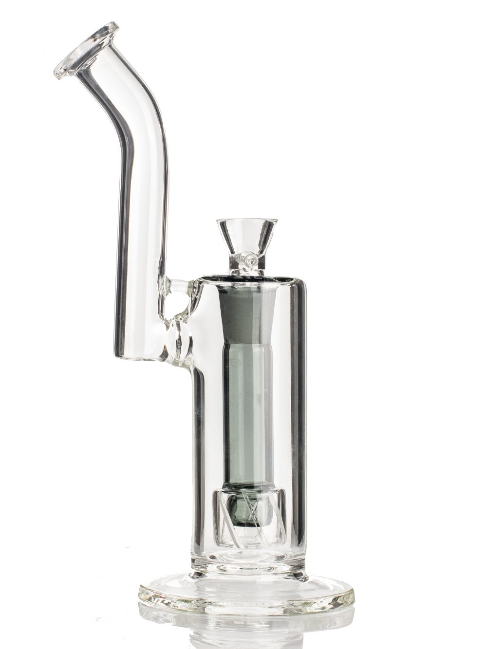 Grey Barrel Perc Bong Fat Buddha Glass