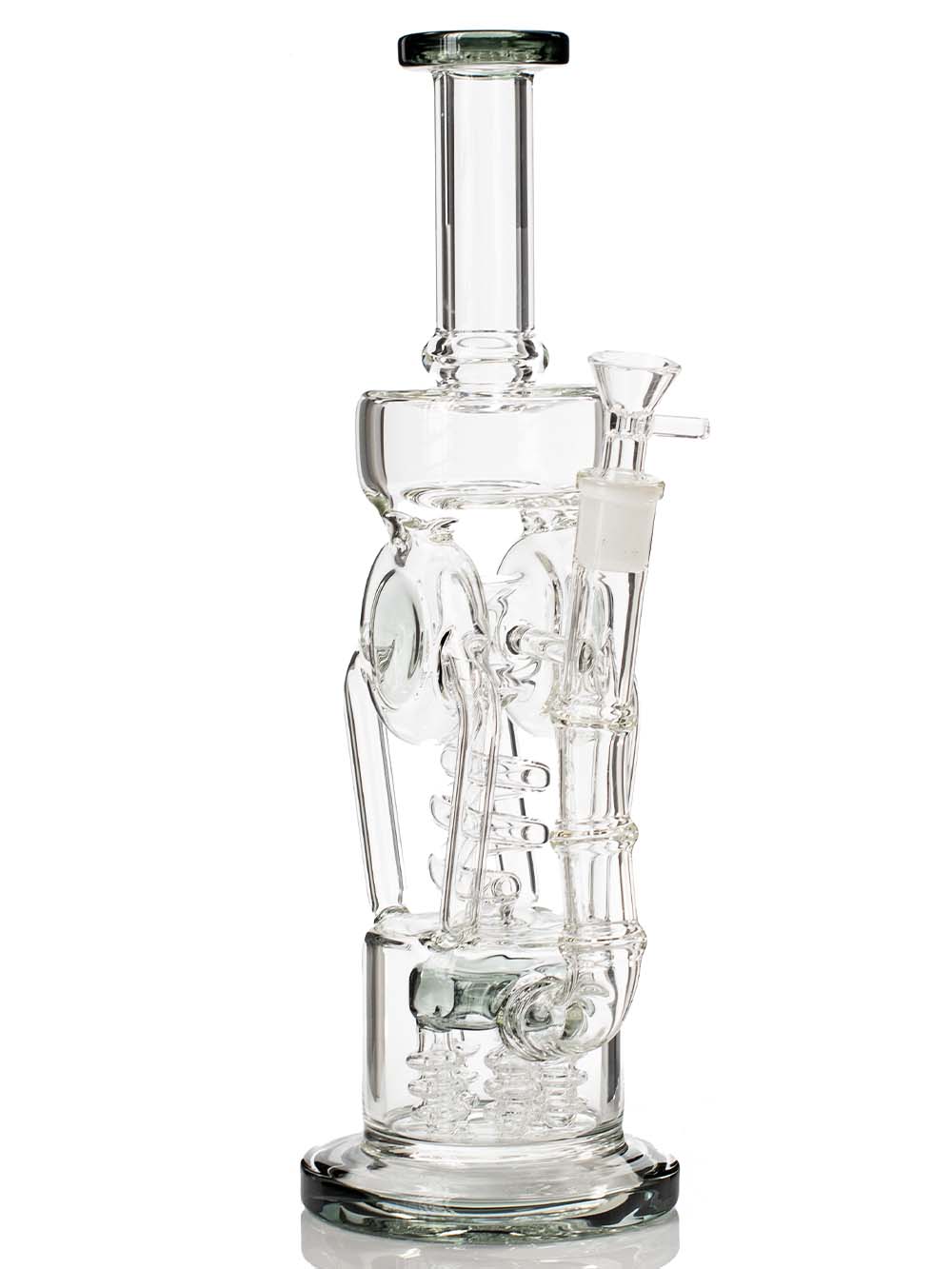 E=THC Bong Grey Fat Buddha Glass