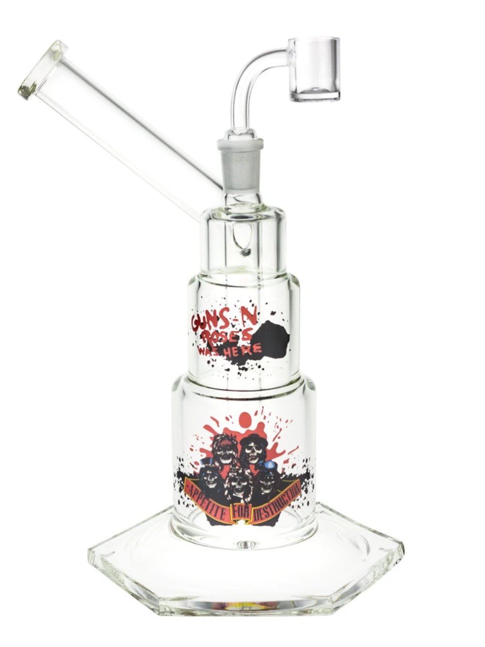 Guns N' Roses Dab Rig Fat Buddha Glass