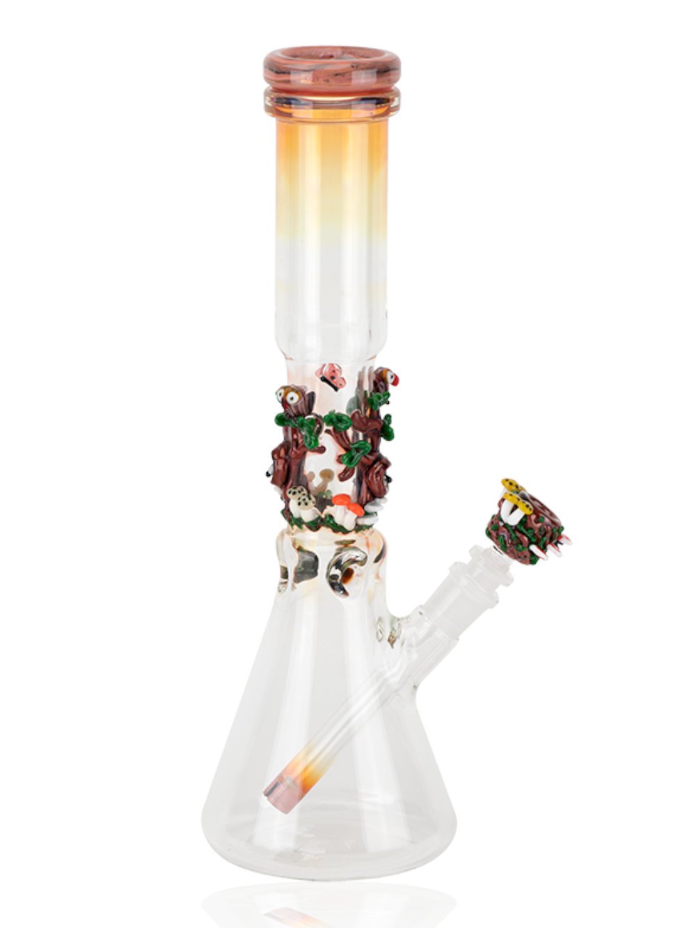 Hooties Forest Beaker Bong Fat Buddha Glass