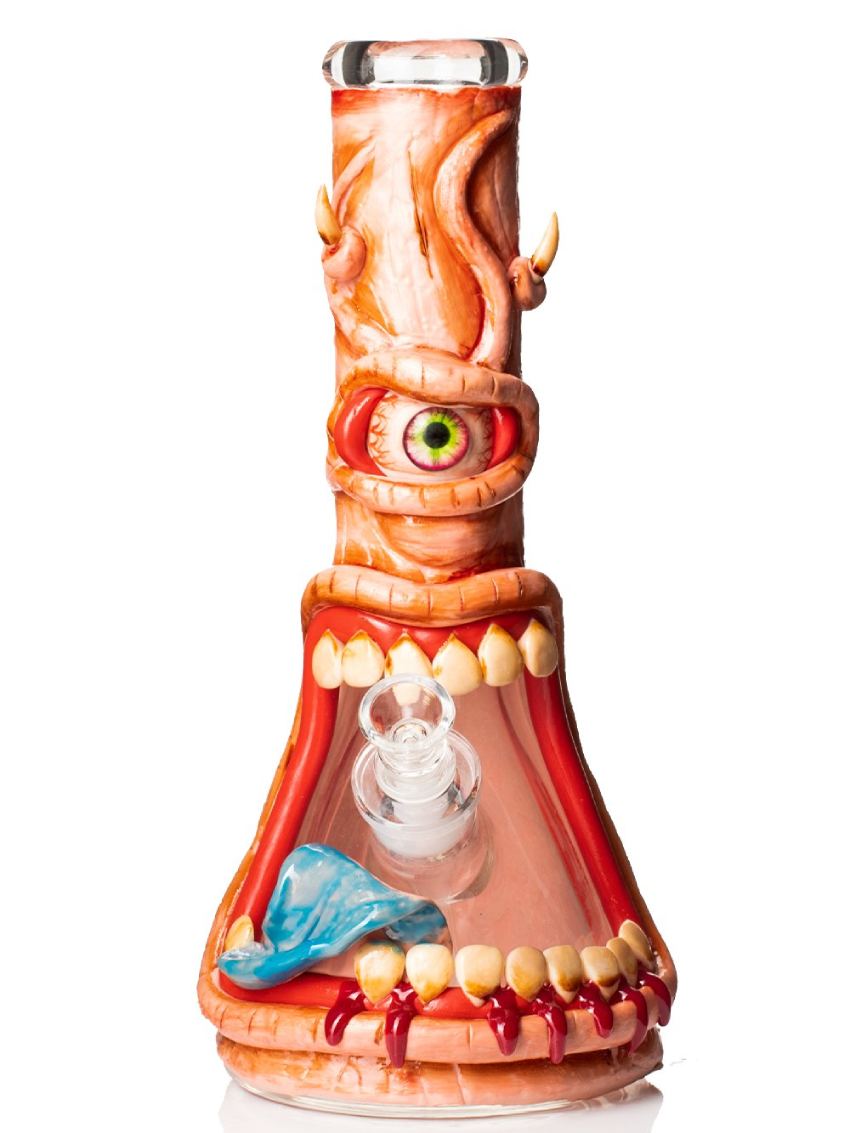 Fat Buddha Glass Bong Horned Cyclops Bong