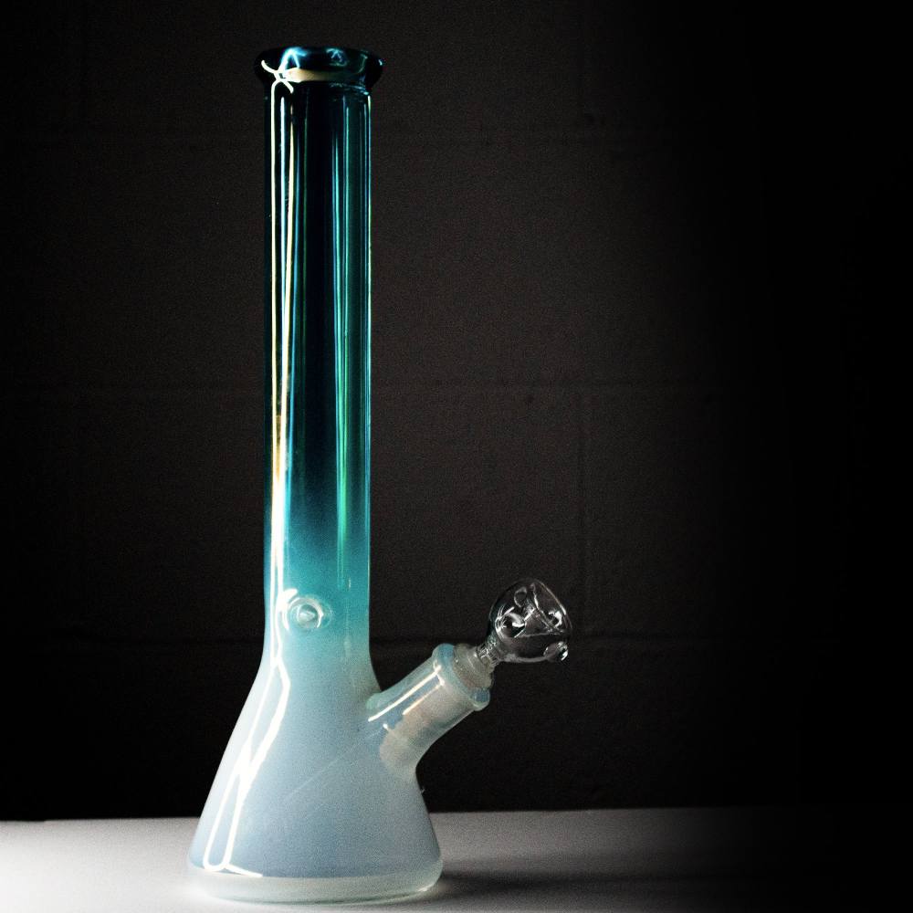 Fat Buddha Glass Bong Iridescent Beaker Bong