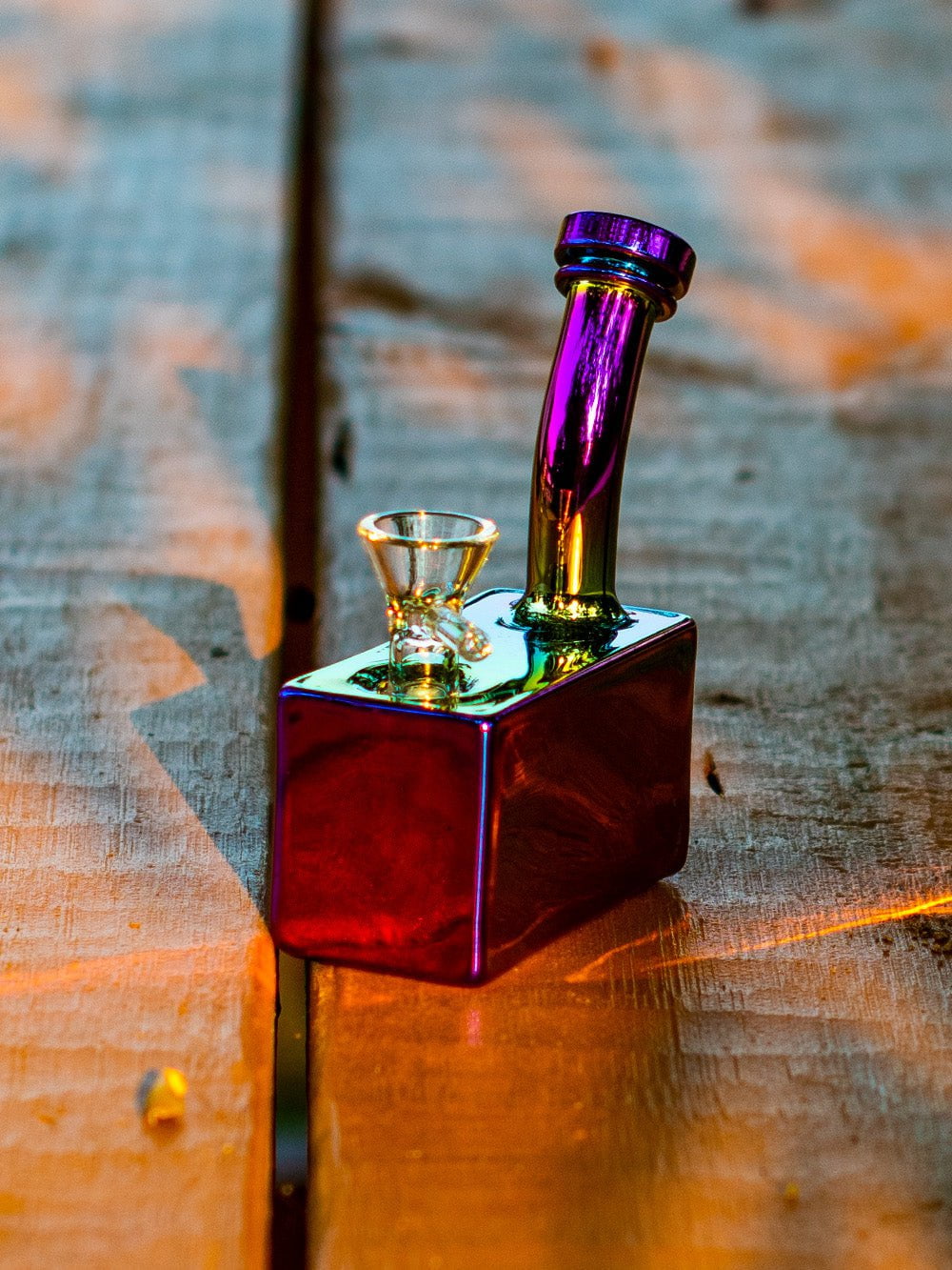 Fat Buddha Glass Bong Iridescent Box Mini bong