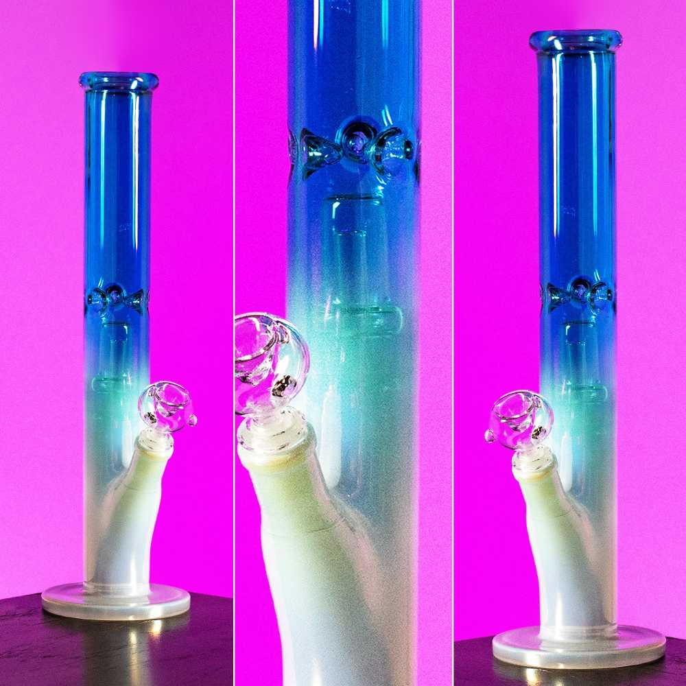 Fat Buddha Glass Bong Iridescent Perc Bong