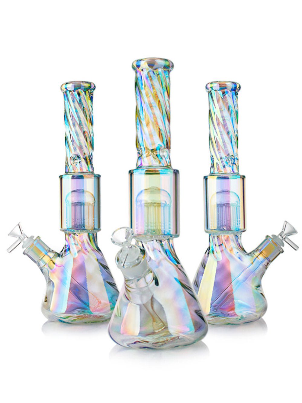 Fat Buddha Glass Bong Iridescent Perc Bong