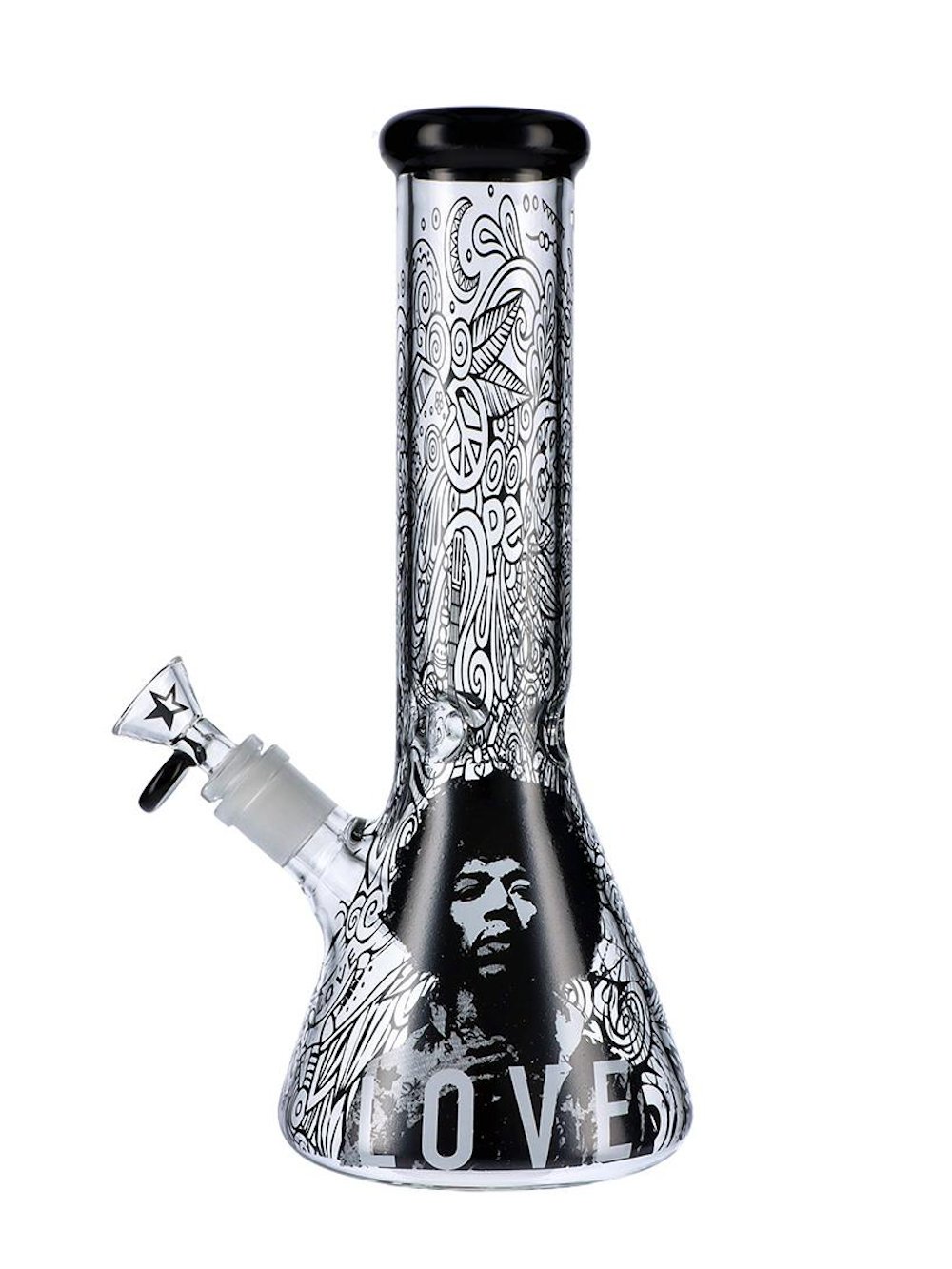 Jimi Hendrix Love Bong Fat Buddha Glass