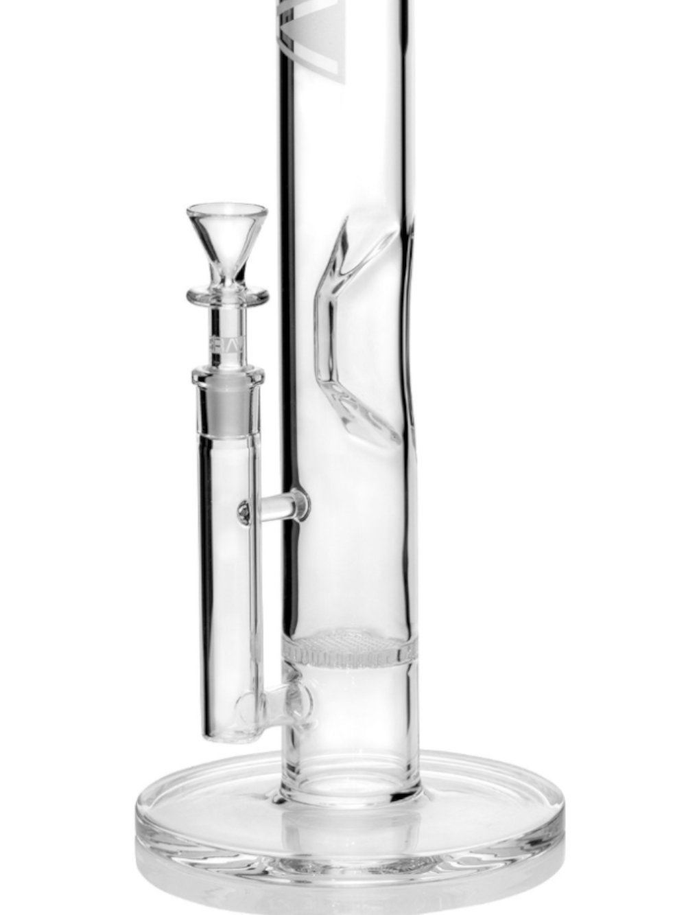 Large Straight Bong Grav Fat Buddha Glass