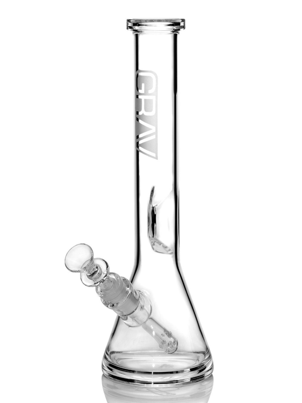 Medium Beaker Bong Grav Fat Buddha Glass