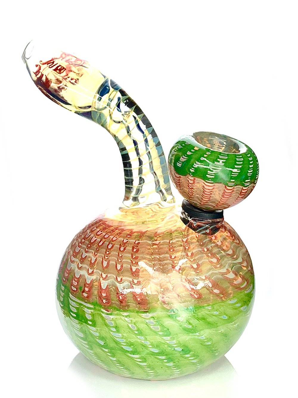 Mini Wrap & Rake Bong Fat Buddha Glass