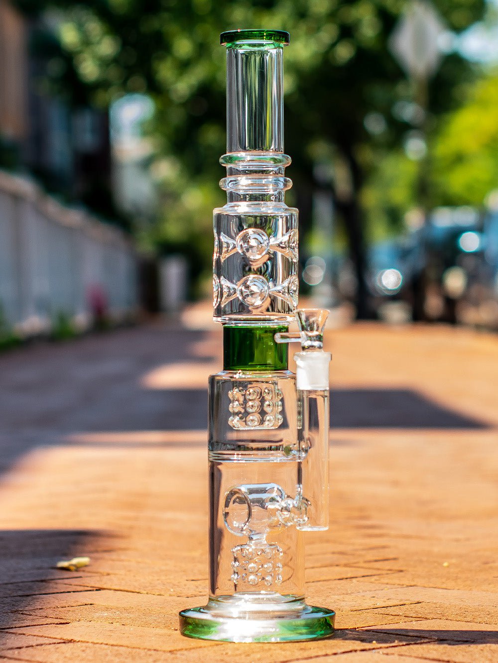 Fat Buddha Glass Bong Multi Perc Boss Bong