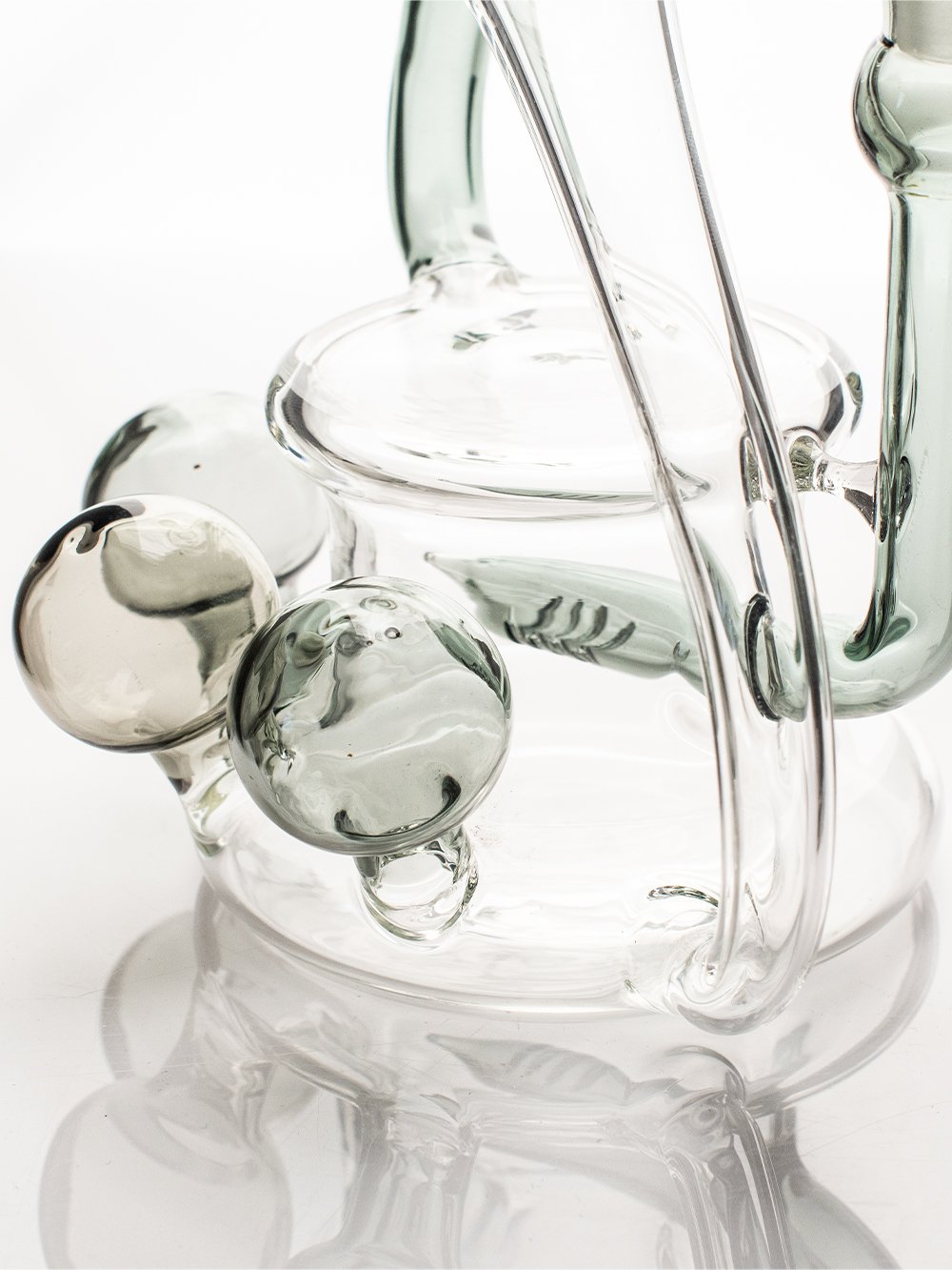 Fat Buddha Glass Bong Phonograph Recycler Bong