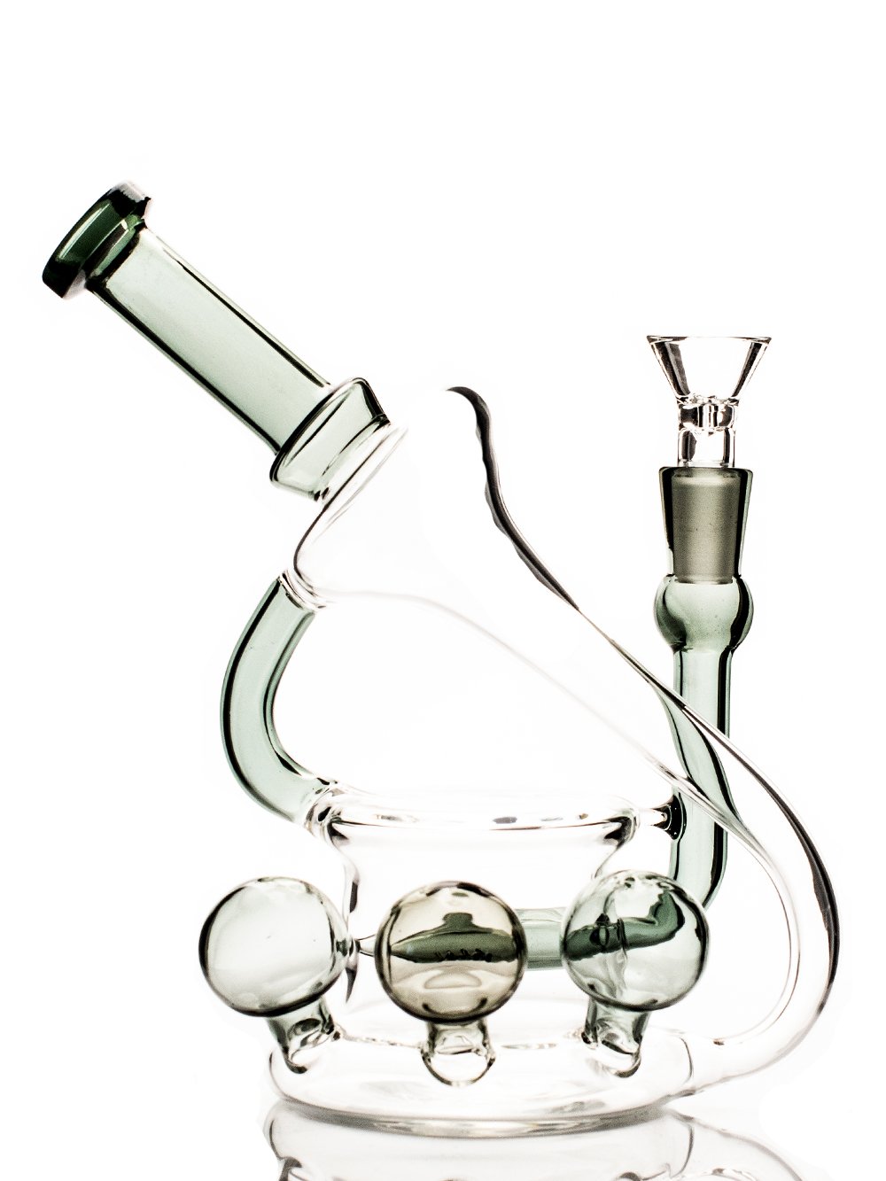 Fat Buddha Glass Bong Phonograph Recycler Bong