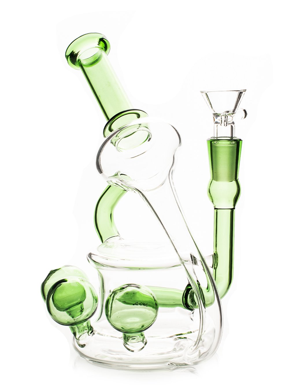 Fat Buddha Glass Bong Phonograph Recycler Bong