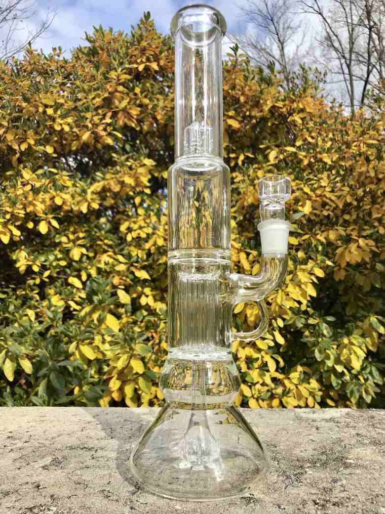 Fat Buddha Glass Bong Pillar Percolator Bong