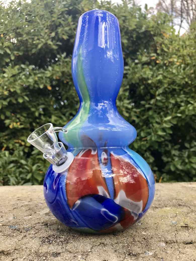 Fat Buddha Glass Bong Pin Shape Colorful Glass Bong