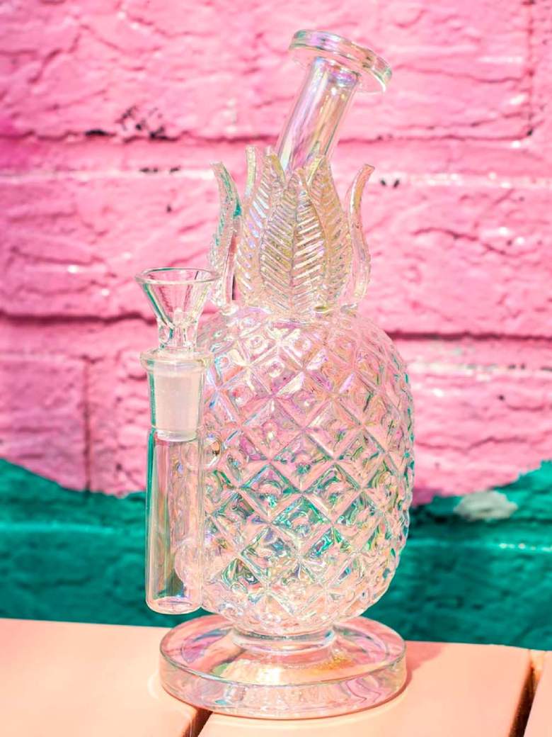 Fat Buddha Glass Bong Pineapple Bong