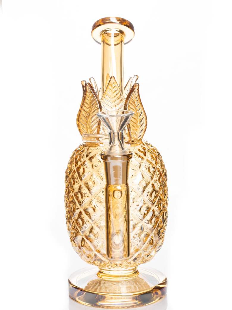 Fat Buddha Glass Bong Pineapple Bong