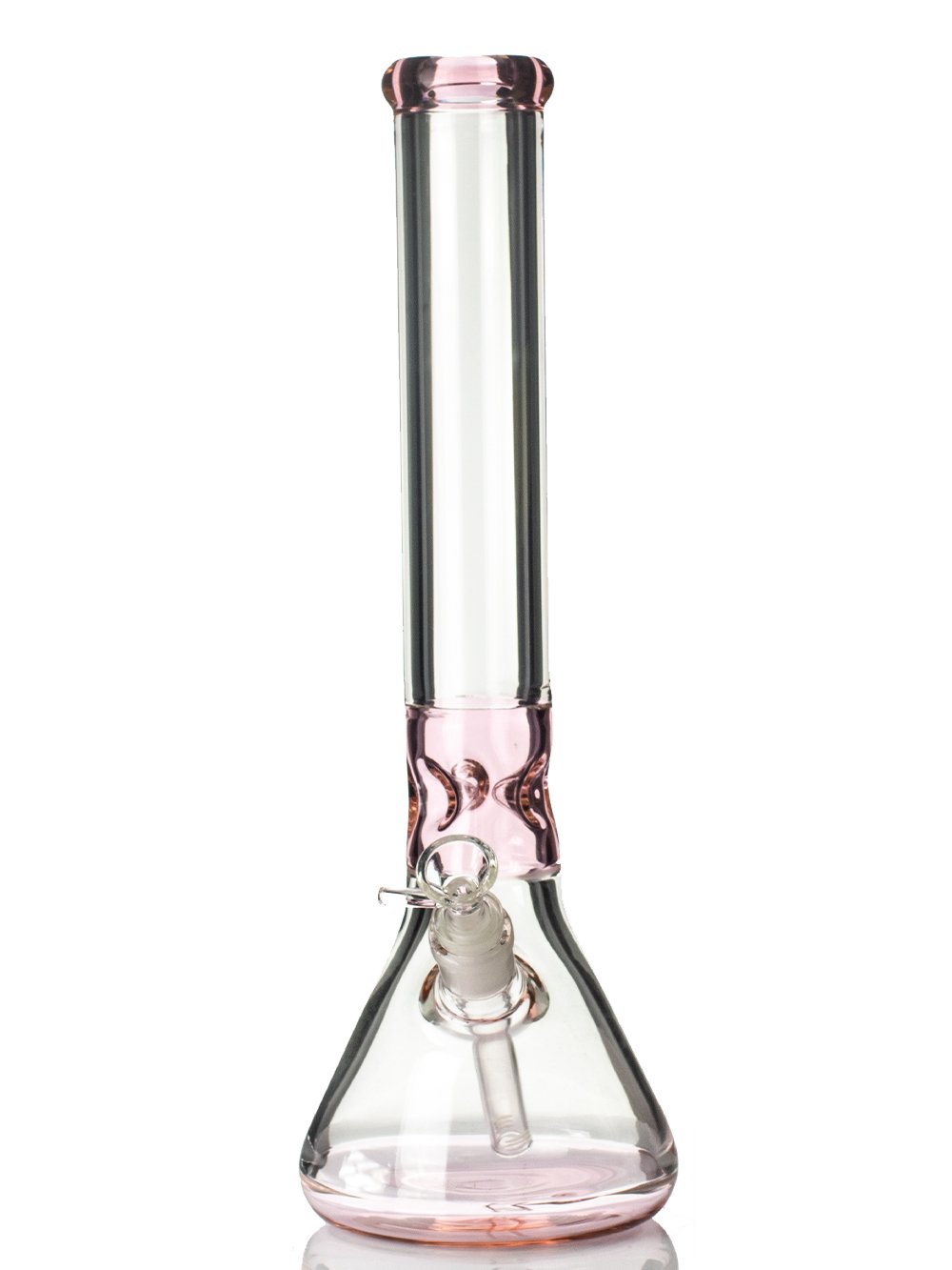Pretty Pink Beaker Bong Fat Buddha Glass