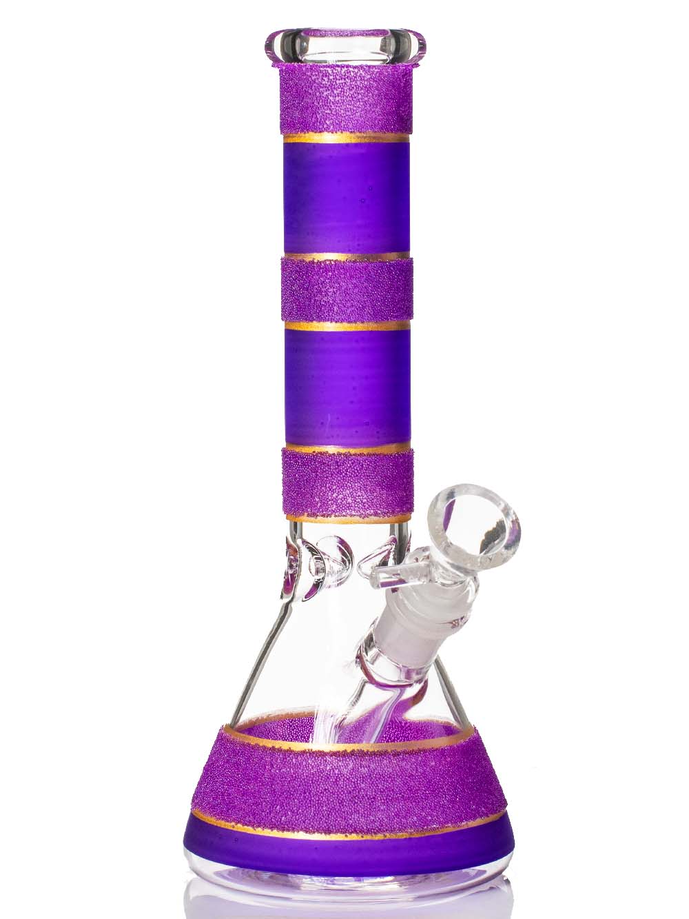 Blue Bubble Grip Bong Fat Buddha Glass