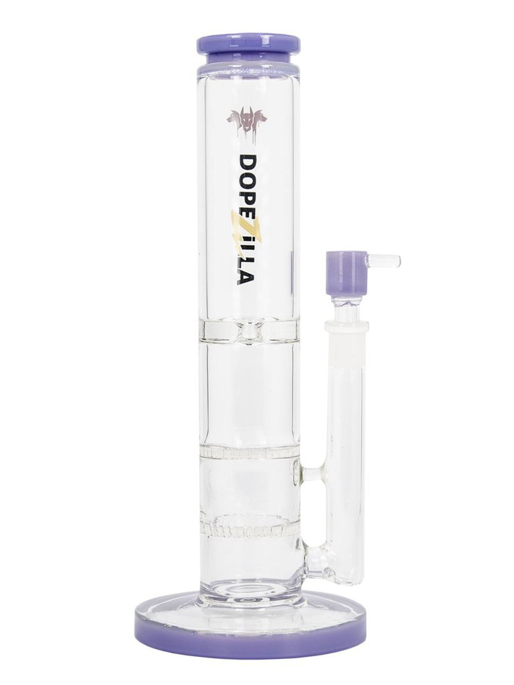 Famous Brandz Bong Purple 12" Dopezilla Cerberus Bong