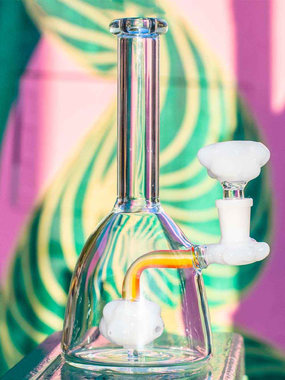 Fat Buddha Glass Bong Rainbow Bong