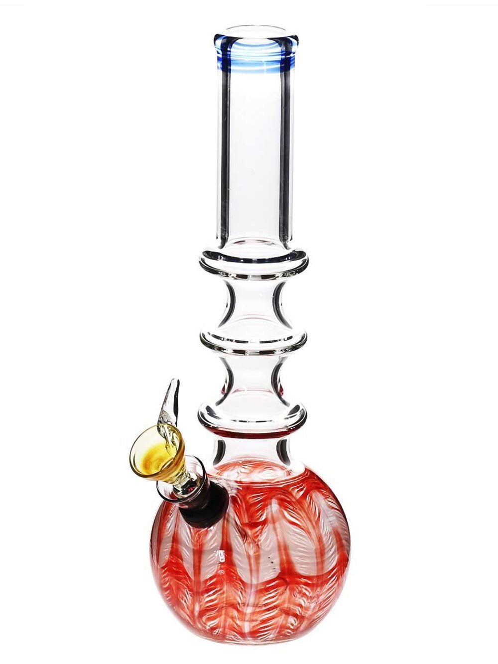 Red Ring Bong Biohazard Fat Buddha Glass