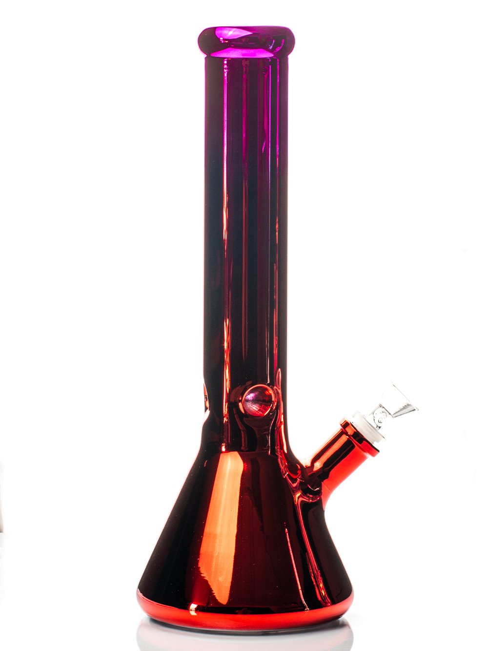 Pink 14" Night Life Bong Fat Buddha Glass