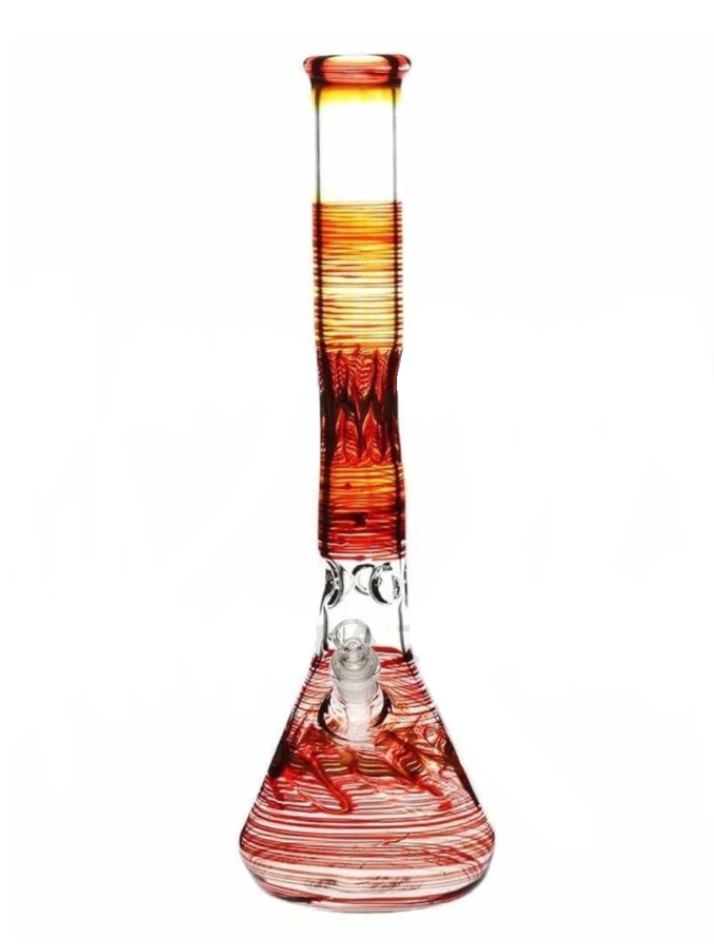 Wrap & Rake Beaker Bong Fat Buddha Glass