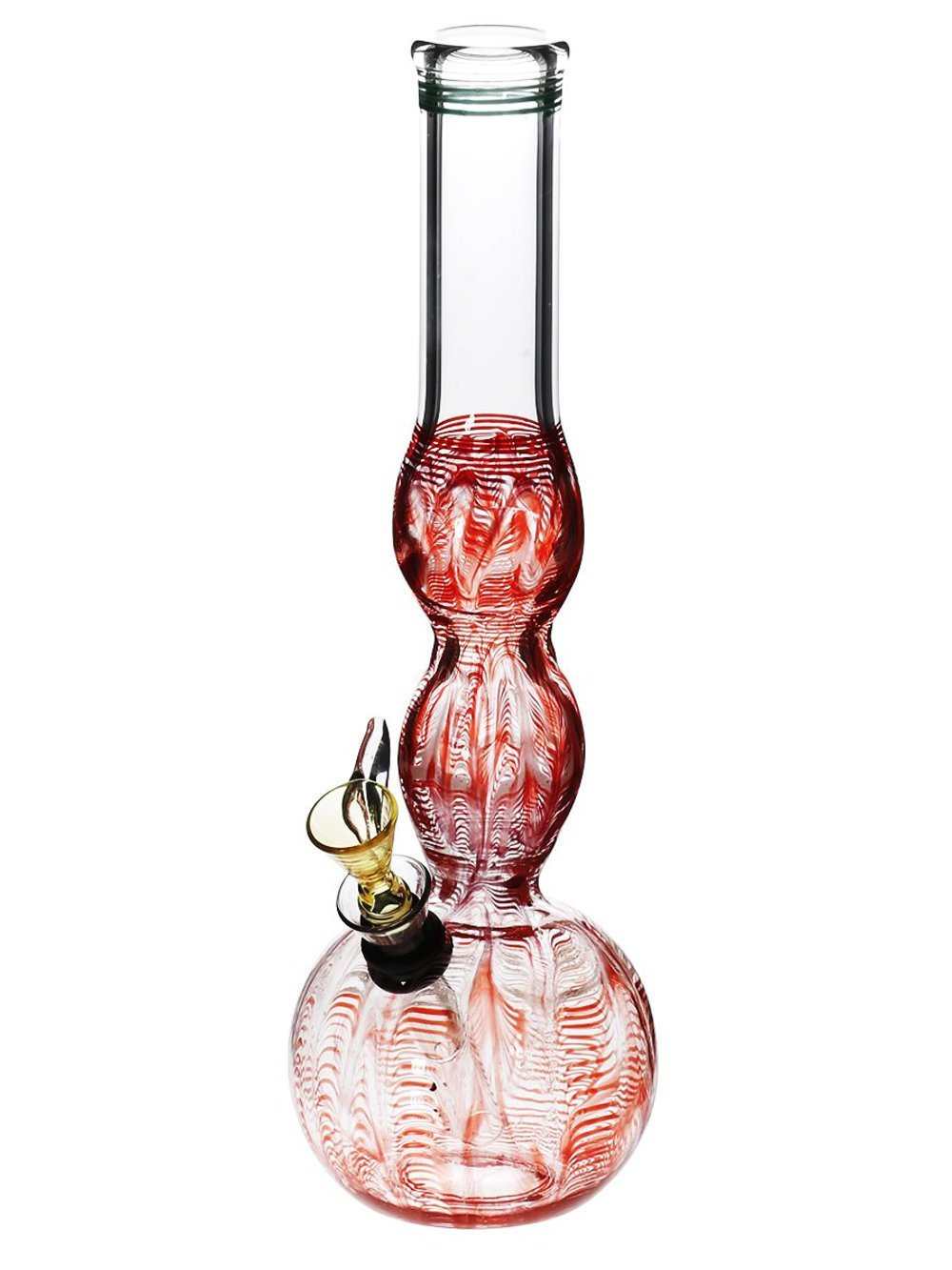 Biohazard Bong Red Double Bulge Bong