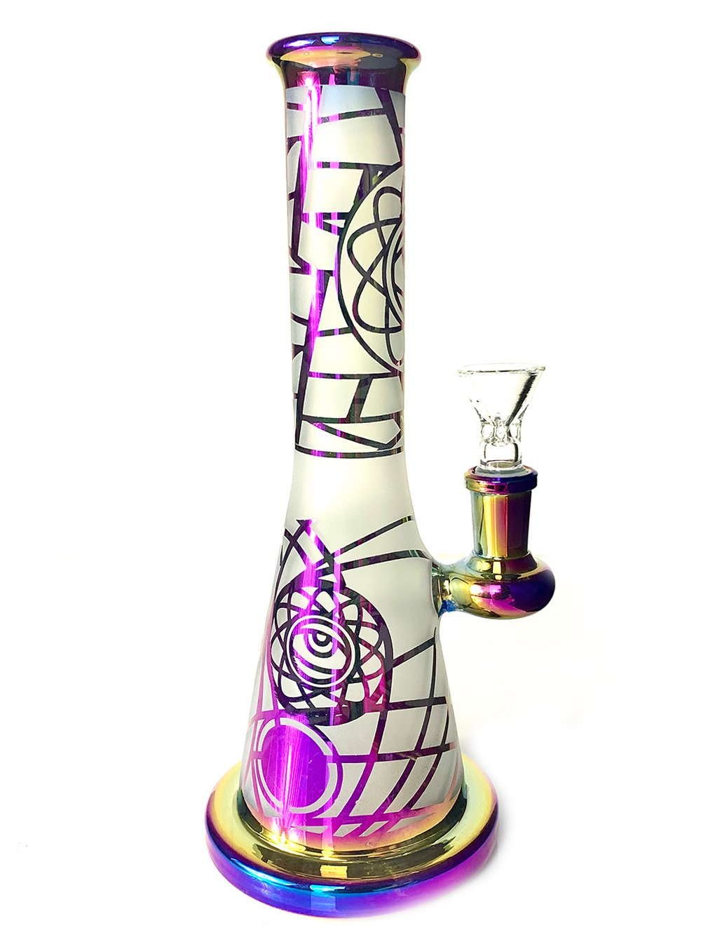 Electroplated & Sandblasted Bong Fat Buddha Glass