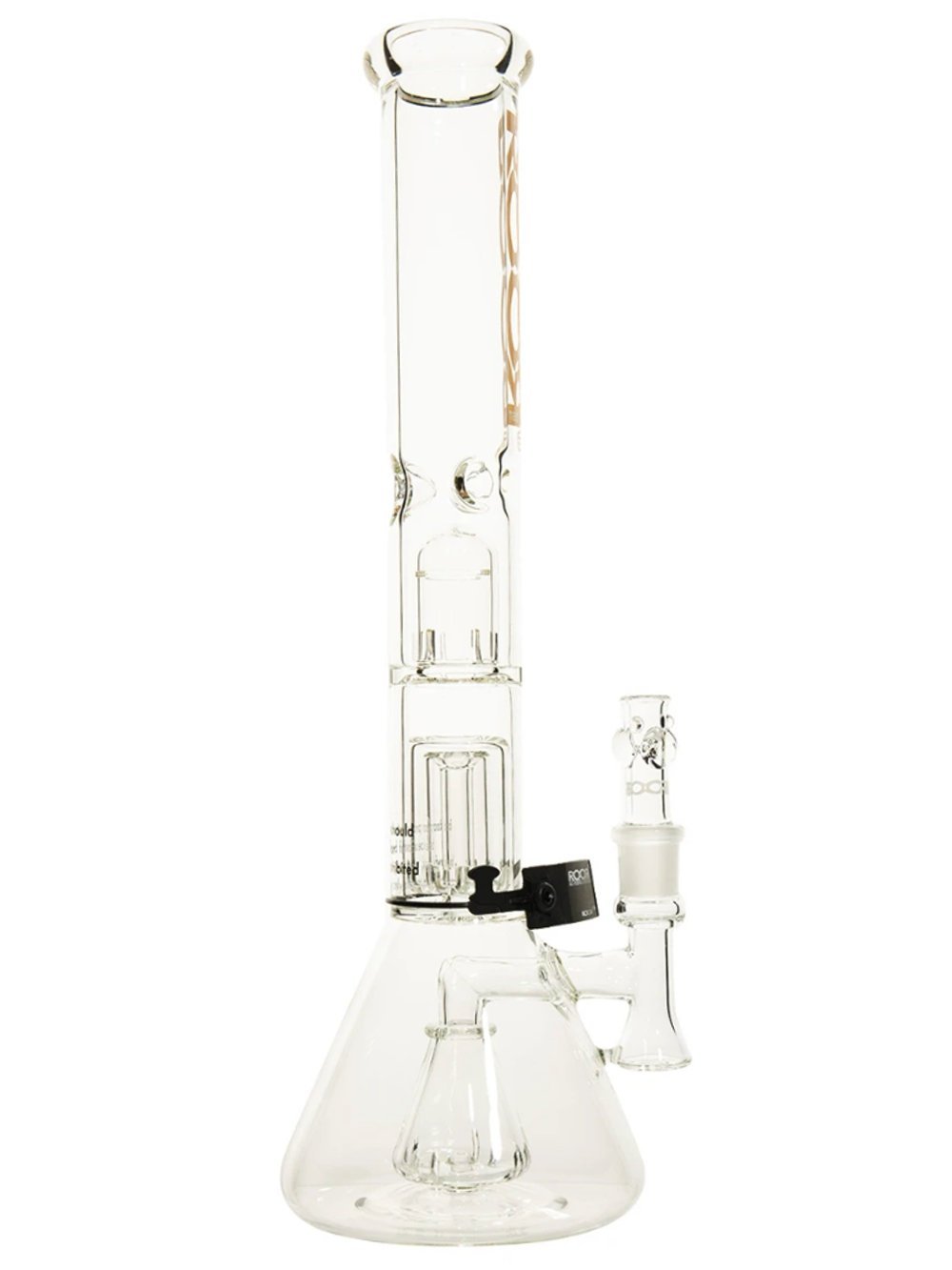 18in Beaker Bong W/ Barrel Fat Buddha Glass