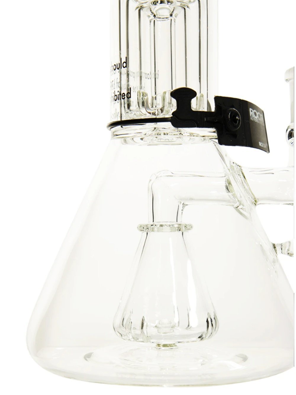 18in Beaker Bong W/ Barrel Fat Buddha Glass