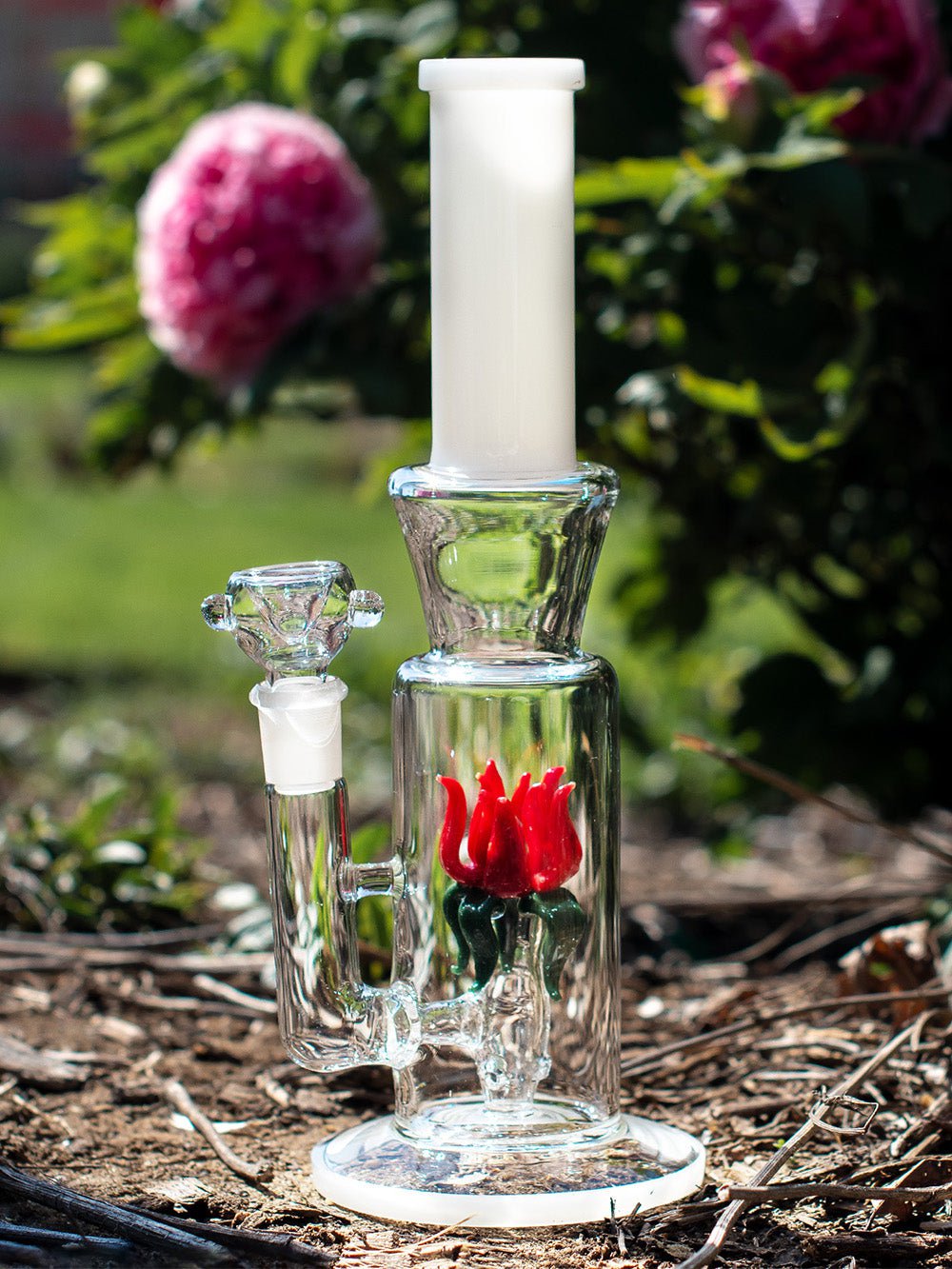 Fat Buddha Glass Bong Rose Glass Bong