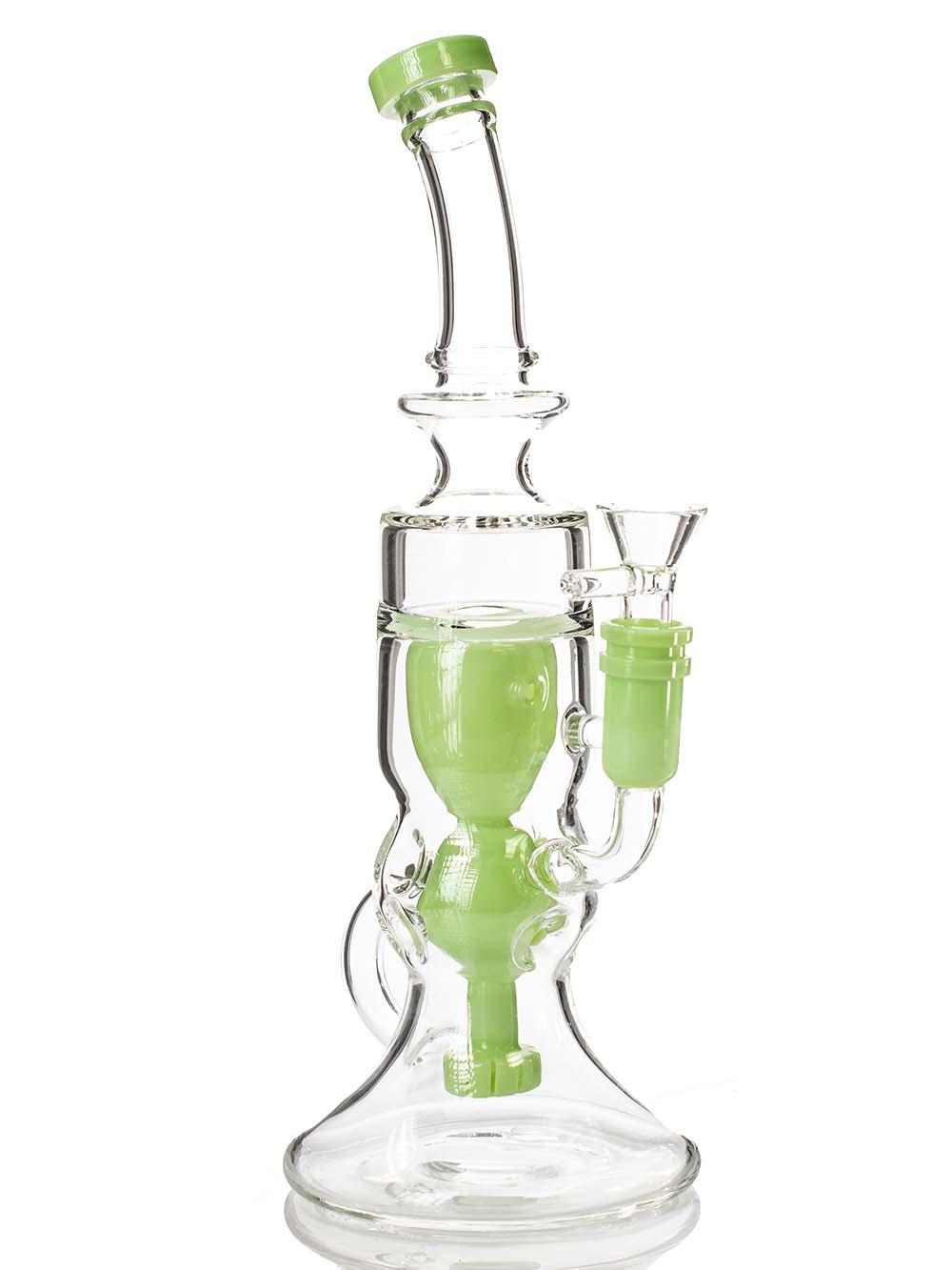 Slyme Perc Recycler Bong Fat Budda Glass