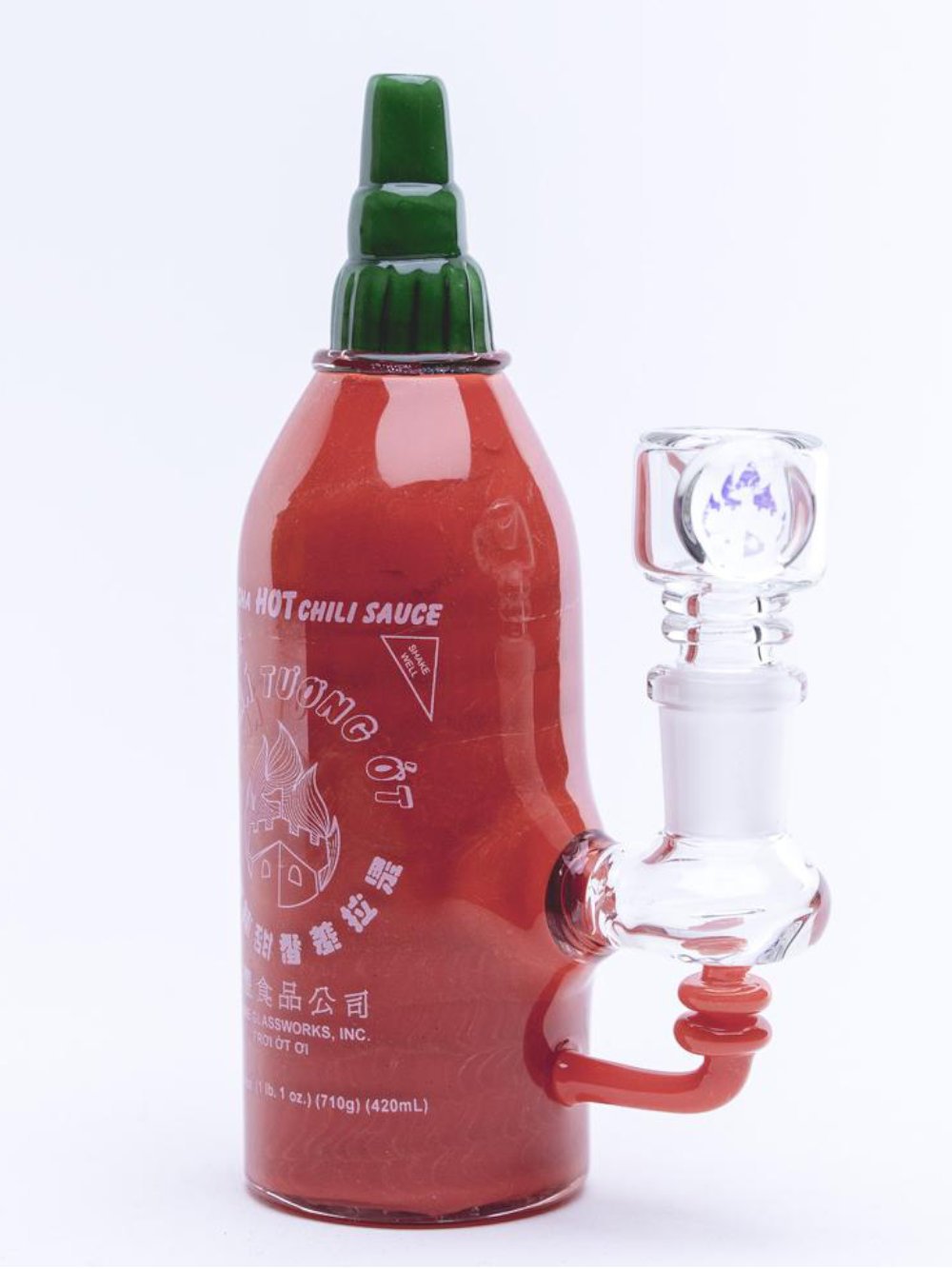 Sriracha Bottle Rig Fat Buddha Glass