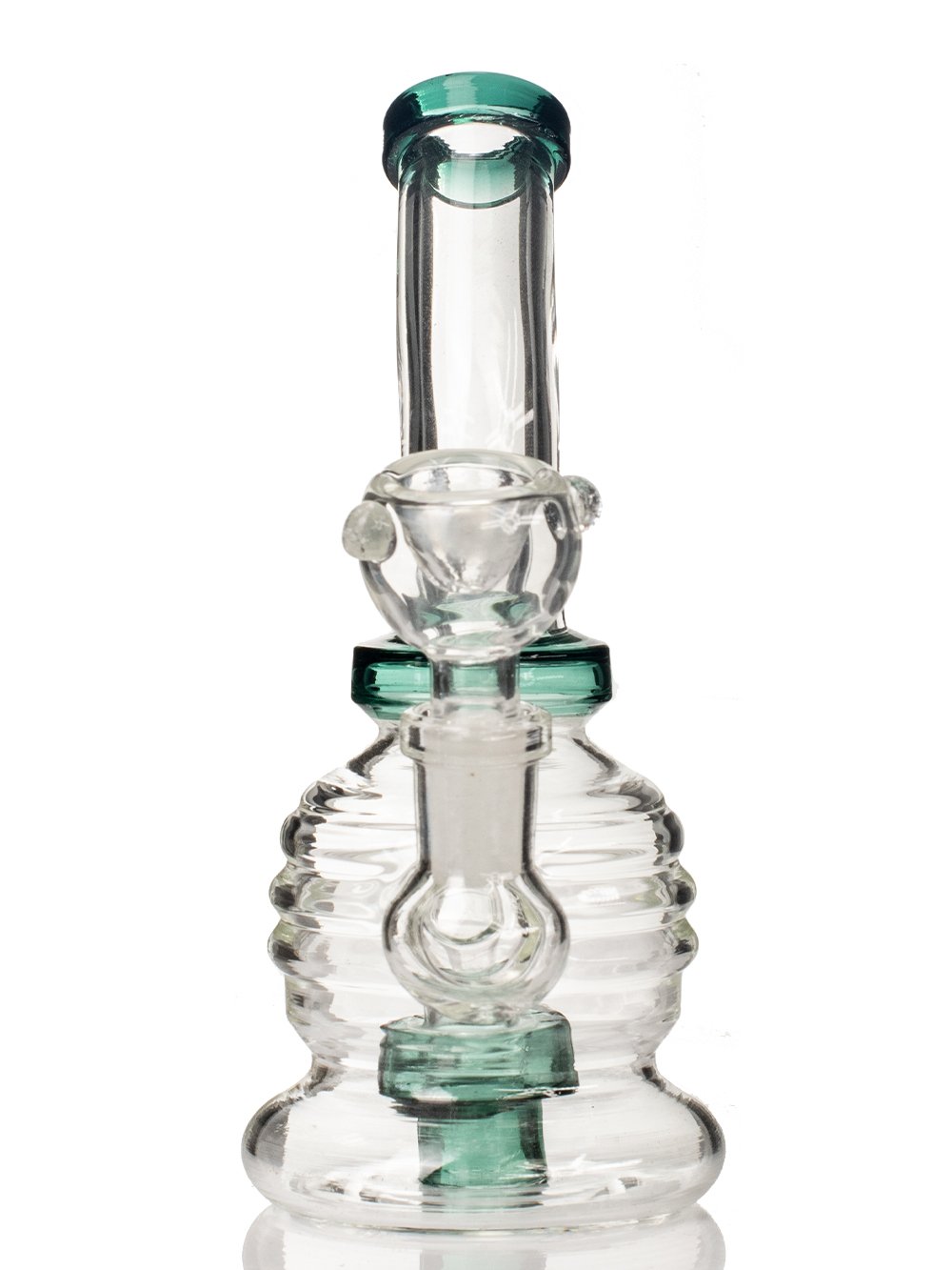 Teal 6" Mini Barrel Bong